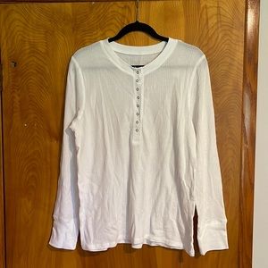 Aerie Heart Eyes Waffle Henley Long Sleeve